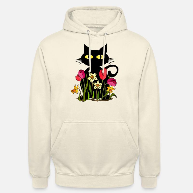 Chat - Sweat-shirt à capuche unisexe - vanille
