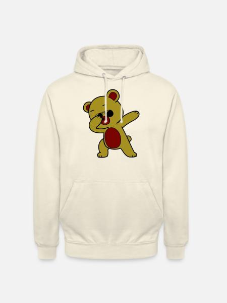 Dabbing Bear Cool - Unisex Hoodie - vanilla