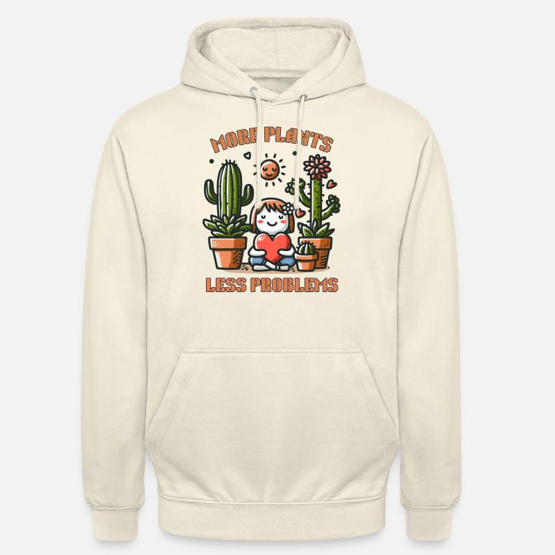 More Plants Less Problems - Unisex Hoodie - vanilla
