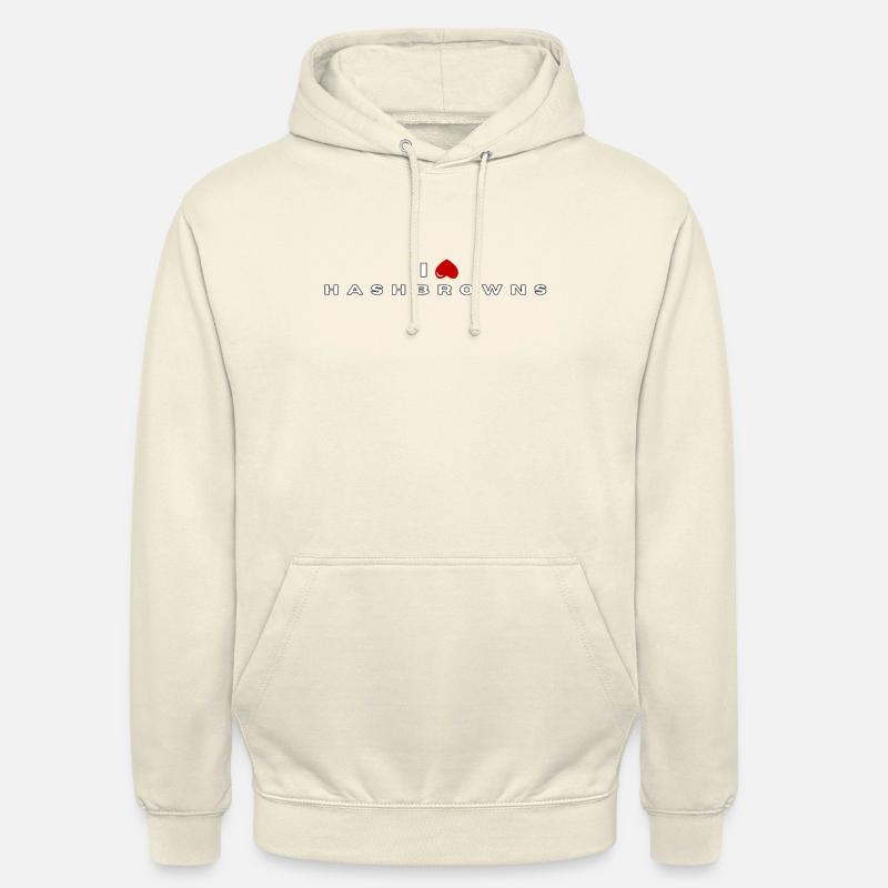 Je déteste les hashbrowns - Sweat-shirt à capuche unisexe - vanille