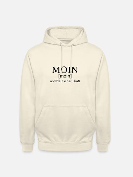 Moin Gruß mit Lautschrift - Unisex Hoodie - Vanille-Milchshake