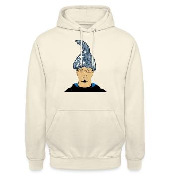 Conspiracy theorist - Unisex Hoodie - vanilla - Front - Alina (178cm) & Michal (187cm)