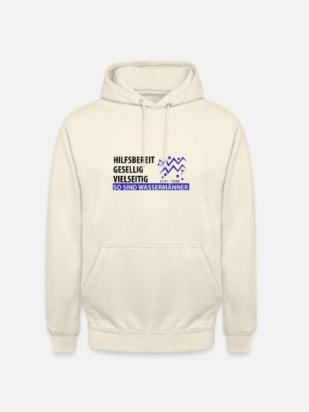 Sternzeichen Wassermann - Eigenschaften - Unisex Hoodie - Vanille-Milchshake