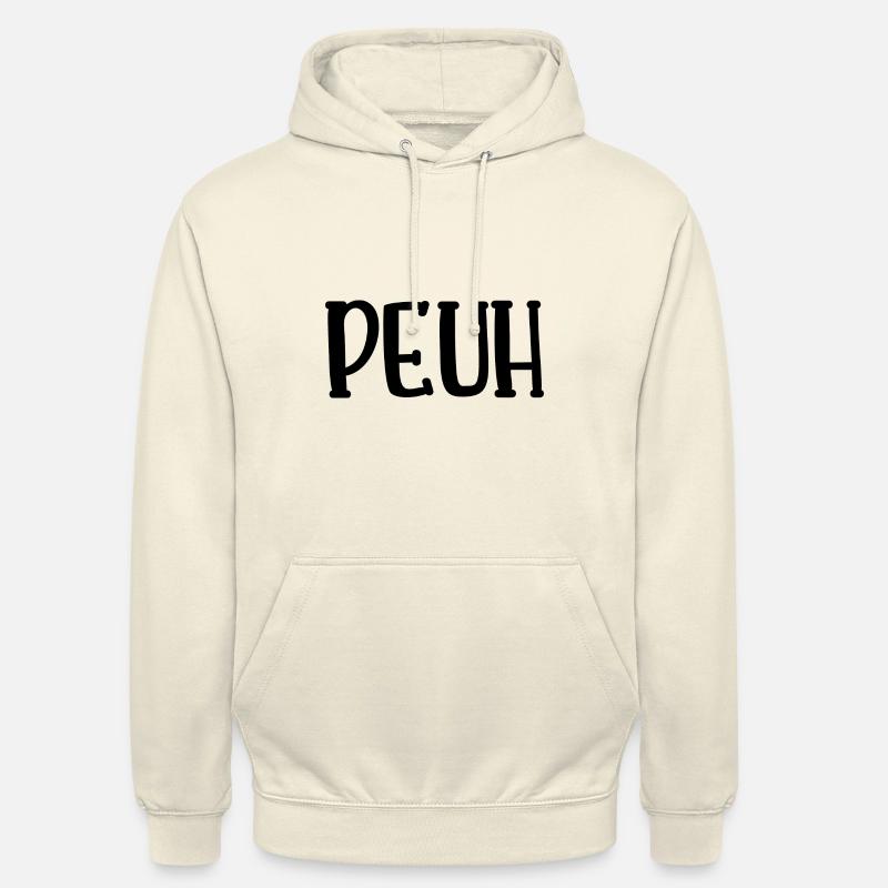 peuh - Sweat-shirt à capuche unisexe - vanille