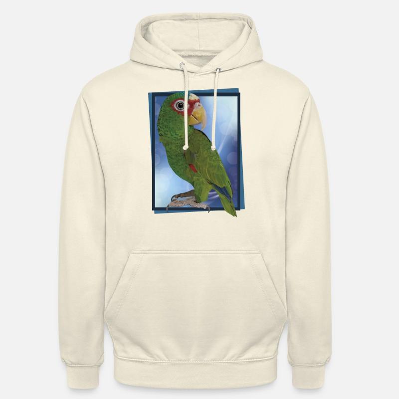 Perroquet à front blanc - Sweat-shirt à capuche unisexe - vanille