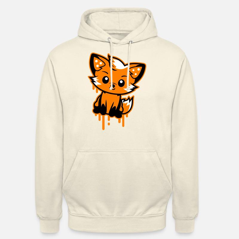 Fox Comic - Sweat-shirt à capuche unisexe - vanille