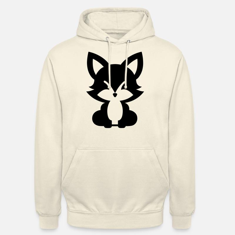 Renard - Sweat-shirt à capuche unisexe - vanille