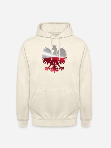 Polish eagle | Poland Polska flag gift - Unisex Hoodie - vanilla