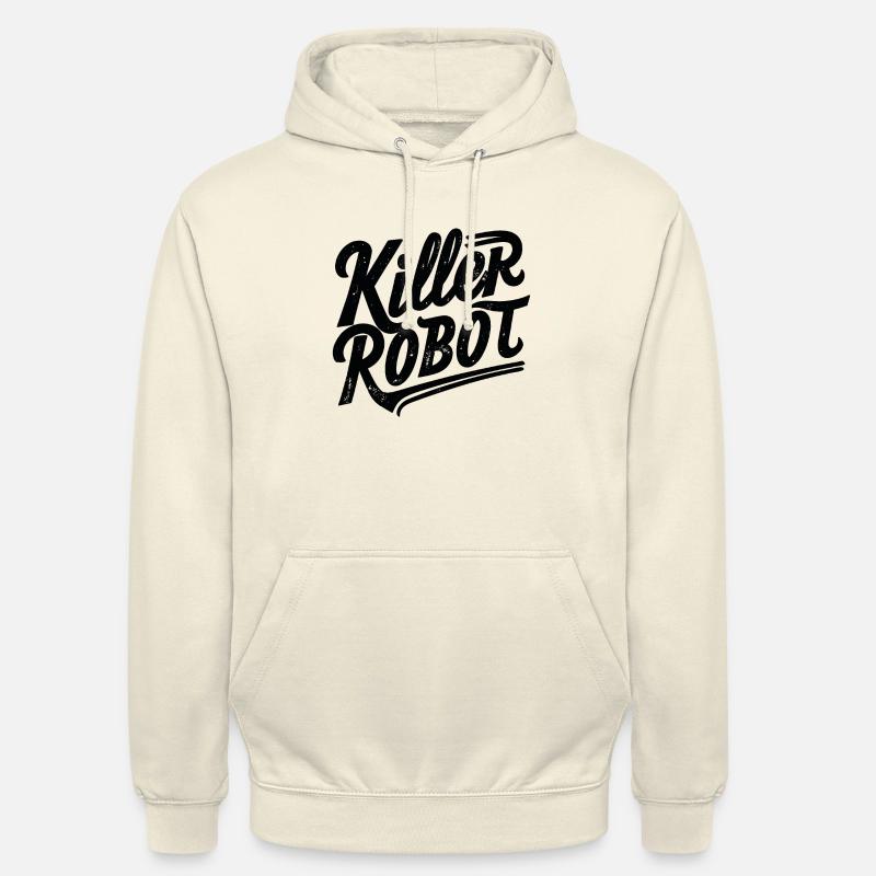 Killerroboter - Killerroboter (schwarze Version) - Unisex Hoodie - Vanille-Milchshake