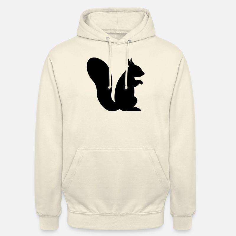 écureuil - Sweat-shirt à capuche unisexe - vanille