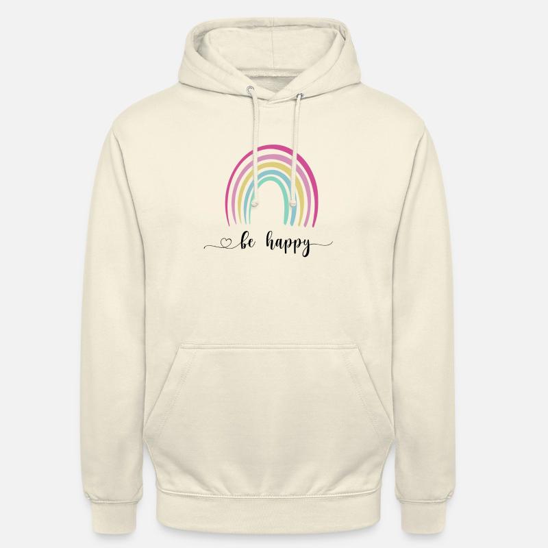 Soyez heureux arc-en-ciel - Sweat-shirt à capuche unisexe - undefined
