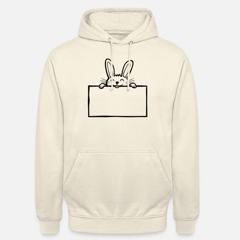 Lapins de bande dessinée Shield - Sweat-shirt à capuche unisexe - vanille