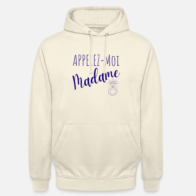 appelez moi madame future mariée evjf mariage - Sweat-shirt à capuche unisexe - vanille