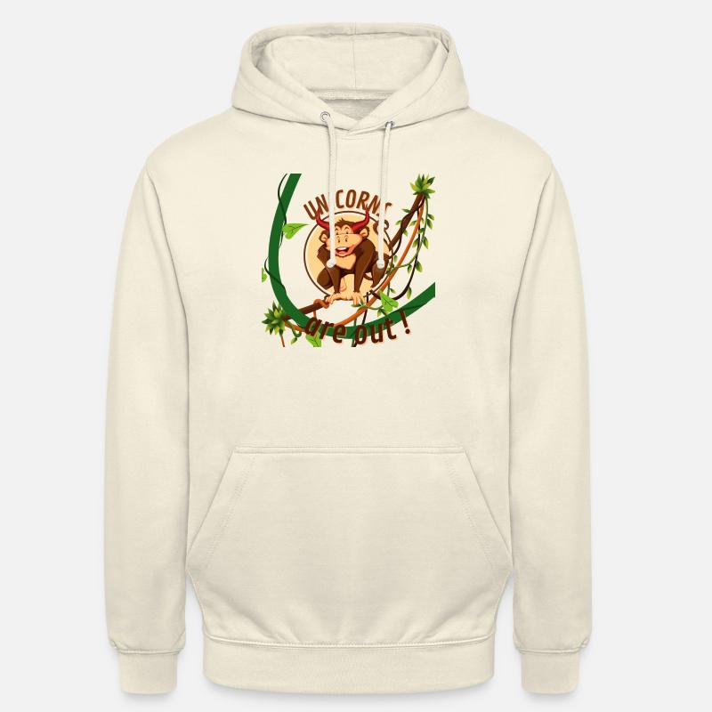 Affe Einhorn - Unisex Hoodie - Vanille-Milchshake