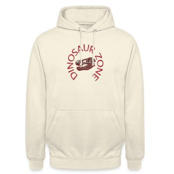 Dinosaur Zone - Unisex Hoodie - Vanille-Milchshake - Vorne - Alina (178cm) & Michal (187cm)