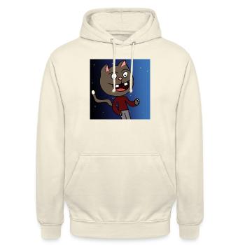 Gueule de bois dans la rue - Sweat-shirt à capuche unisexe - vanille - Devant - Alina (178cm) & Michal (187cm)