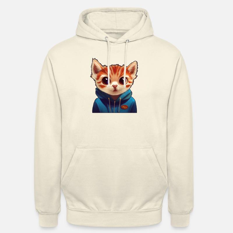 Kitten mit Pullover - Unisex Hoodie - Vanille-Milchshake
