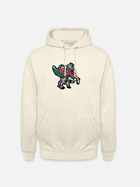 Einhorn-Kämpfer - Unisex Hoodie - Vanille-Milchshake