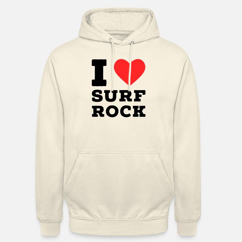 Ich liebe Surf Rock - Unisex Hoodie - Vanille-Milchshake