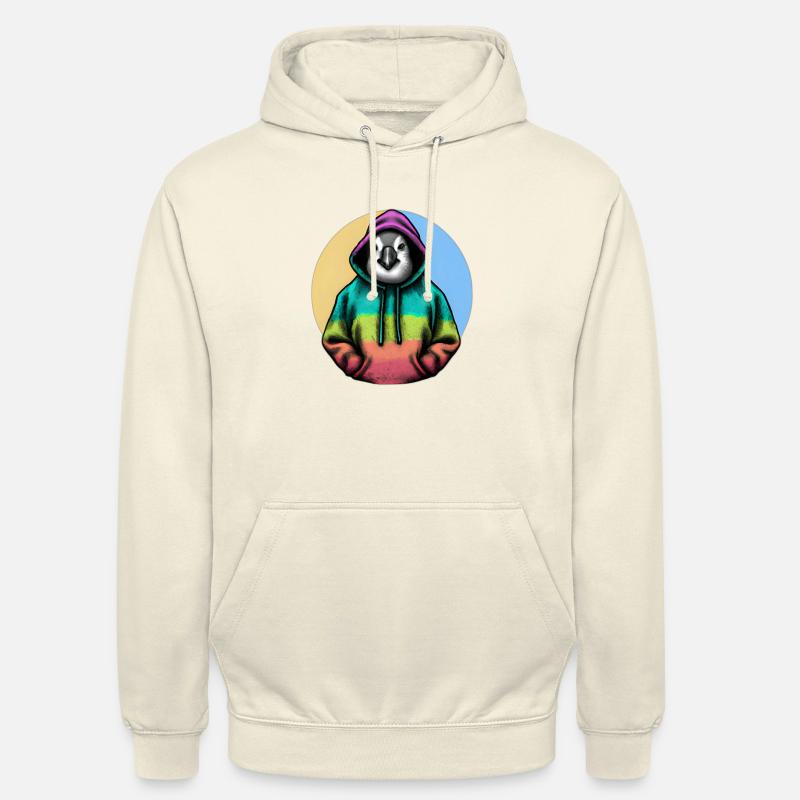 Pingouin classique avec pull - Sweat-shirt à capuche unisexe - vanille