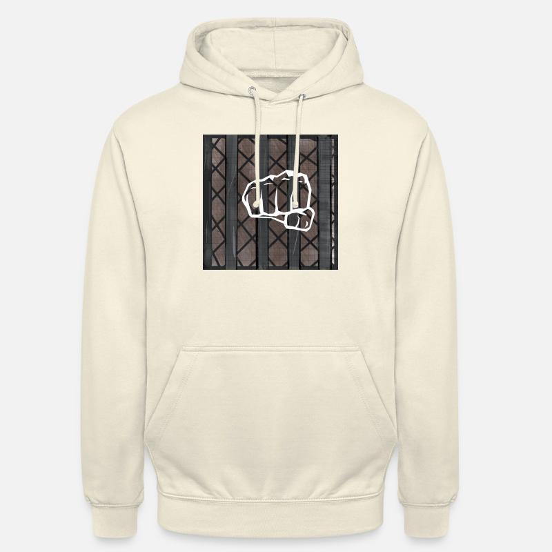 Faust hinter Gitter - Unisex Hoodie - Vanille-Milchshake