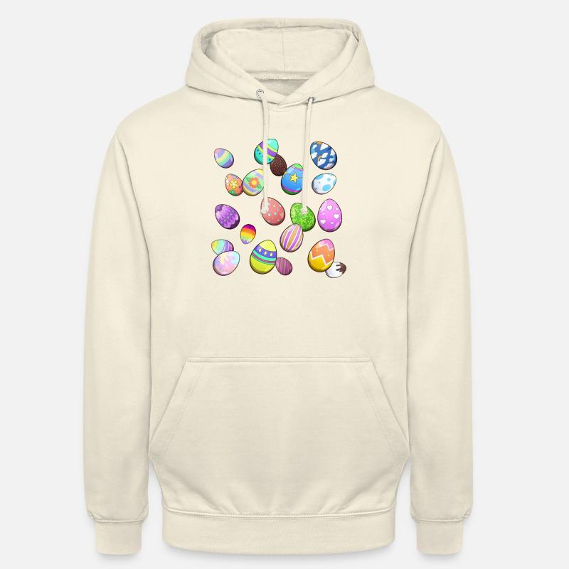 Easter Eggs Pattern - Unisex Hoodie - vanilla