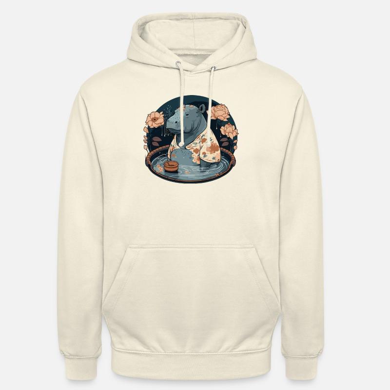 Nilpferd 2 - Unisex Hoodie - Vanille-Milchshake