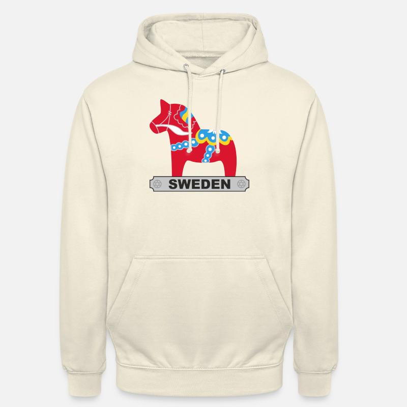 Dala Pferd Schweden - Unisex Hoodie - Vanille-Milchshake
