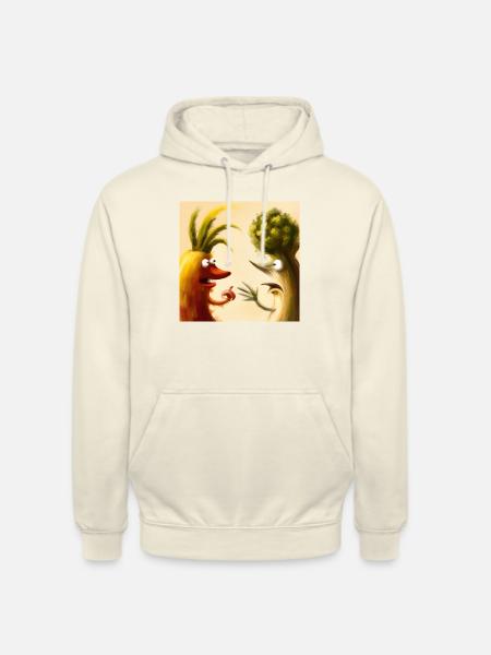 AI Shirt - Talking vegetables. - Unisex Hoodie - Vanille-Milchshake