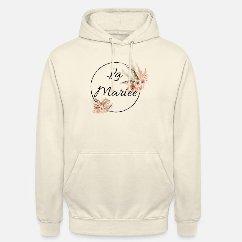 La mariée floral - Sweat-shirt à capuche unisexe - vanille
