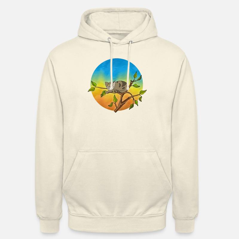 Chat - Sweat-shirt à capuche unisexe - vanille