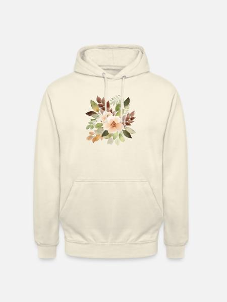 Wunderschöne Blumen im Boho Stil - Unisex Hoodie - Vanille-Milchshake