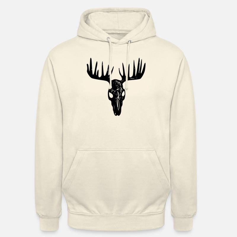 Moose skull / Moose sake - Unisex Hoodie - vanilla