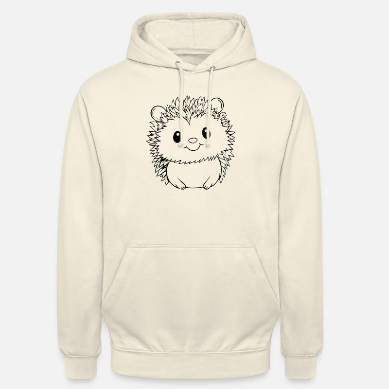 Hérisson Forest Prickly Animal - Sweat-shirt à capuche unisexe - vanille