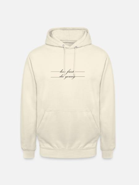 fast live - Unisex Hoodie - Vanille-Milchshake