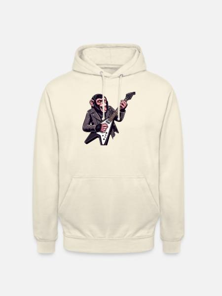 Rockender Schimpanse - Unisex Hoodie - Vanille-Milchshake