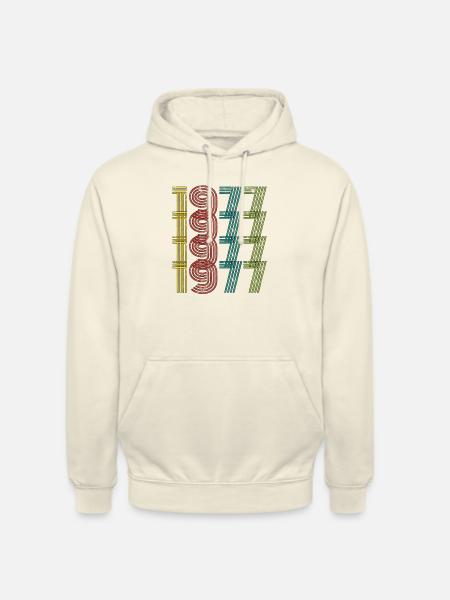 Millésime 1977 - Sweat-shirt à capuche unisexe - vanille