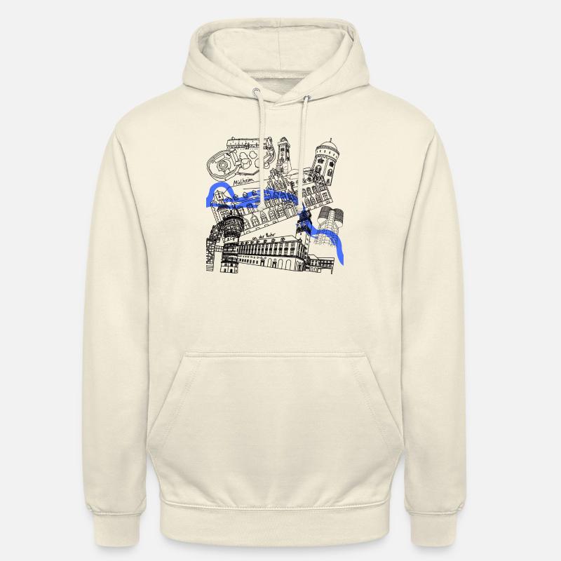 Point de repère de Mülheim - Sweat-shirt à capuche unisexe - vanille