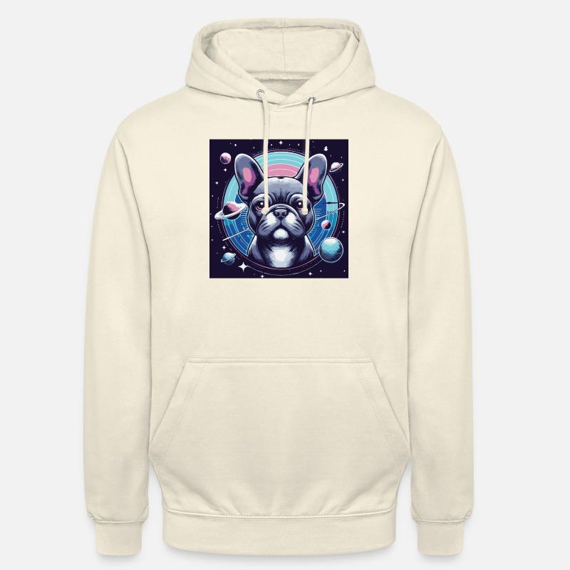 Frenchi dans l’espace 1 - Sweat-shirt à capuche unisexe - vanille