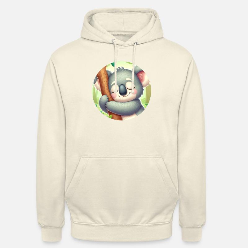 Koala heureux Koala Ours Koala - Sweat-shirt à capuche unisexe - vanille