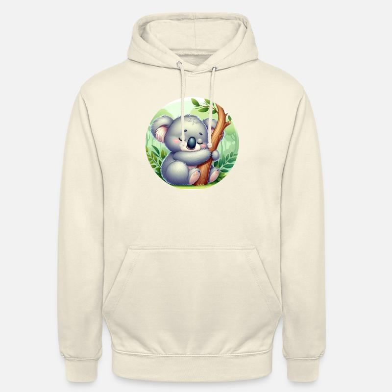 Koala heureux Koala Ours Koala - Sweat-shirt à capuche unisexe - vanille
