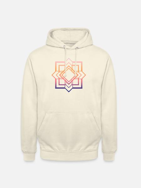 Squarecross Warm - Unisex Hoodie - Vanille-Milchshake