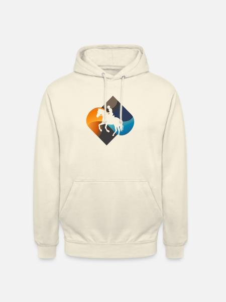 Pferde Pferd Wildpferd - Unisex Hoodie - Vanille-Milchshake
