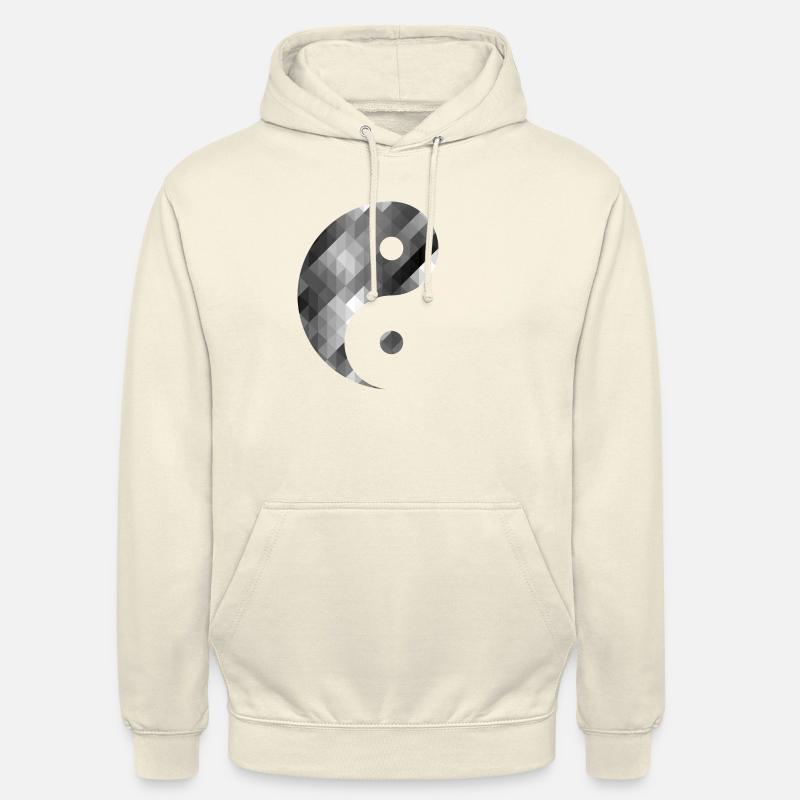 Abstrait Yin Yang - Sweat-shirt à capuche unisexe - vanille