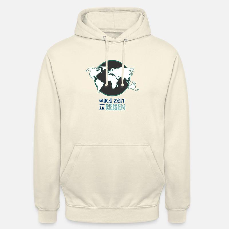 wird Zeit zu reisen Logo - Unisex Hoodie - Vanille-Milchshake