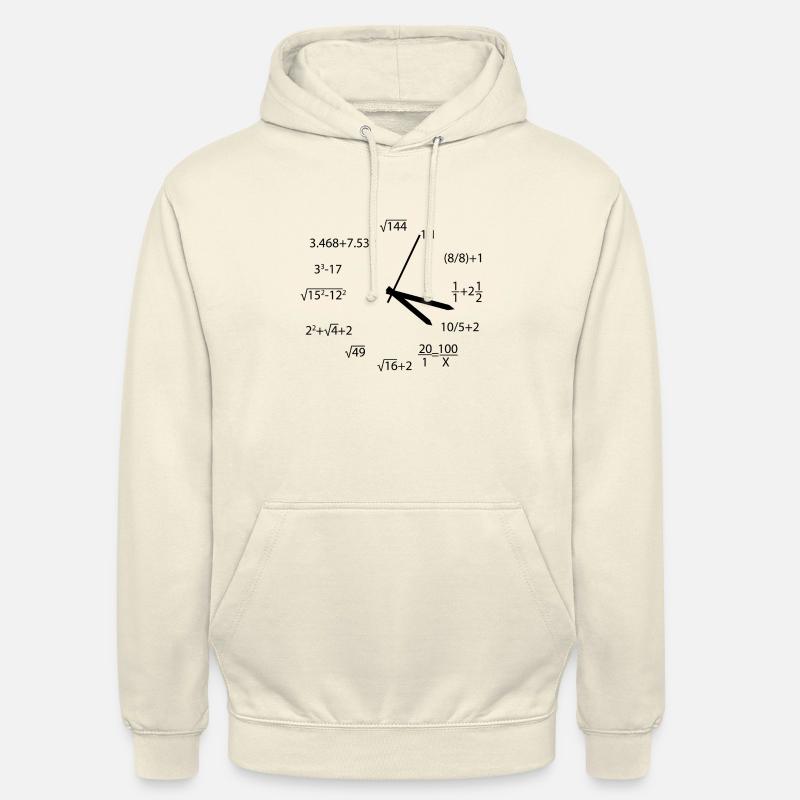 Math time fun school gift - Unisex Hoodie - vanilla