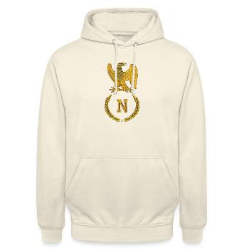 Napoleon Adler - Unisex Hoodie - Vanille-Milchshake - Vorne - Alina (178cm) & Michal (187cm)