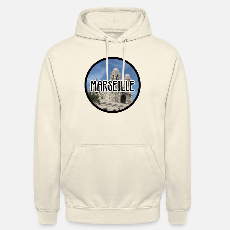 Marseille La Major - Sweat-shirt à capuche unisexe - vanille