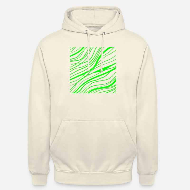 modèle de ligne de jungle - Sweat-shirt à capuche unisexe - vanille