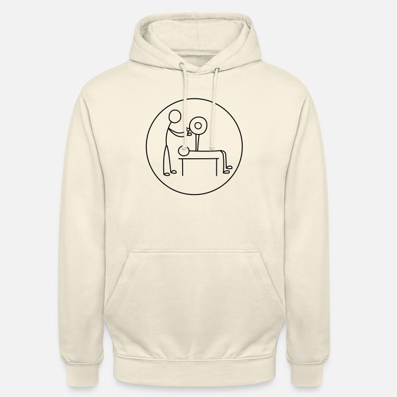 Stick21 levage - Développé couché - Sweat-shirt à capuche unisexe - vanille